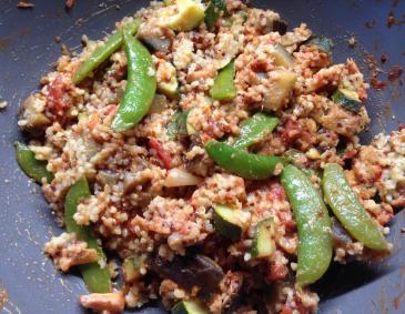 Gemüse-Bulgur-Quinoa-Pfanne Gemüse-Bulgur-Quinoa-Pfanne