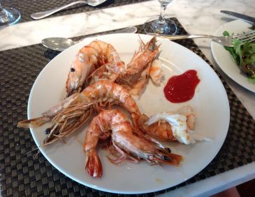 Gebratene Scampi Gebratene Scampi
