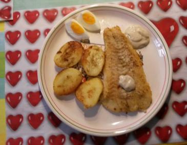 Kabeljaufilet mit Chilikartoffeln Kabeljaufilet mit Chilikartoffeln
