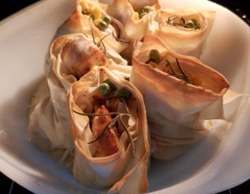 Putenröllchen mit Gemüse Putenröllchen mit Gemüse