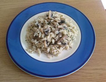 Reis mit Champignons Reis mit Champignons