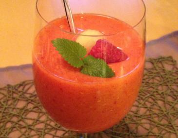 Himbeer-Pfirsich-Smoothie Himbeer-Pfirsich-Smoothie