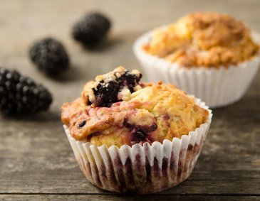 Brombeer-Frischkäse-Muffins Brombeer-Frischkäse-Muffins