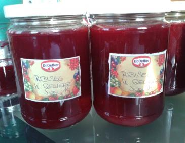 Ribiselmarmelade mit Honig Ribiselmarmelade mit Honig
