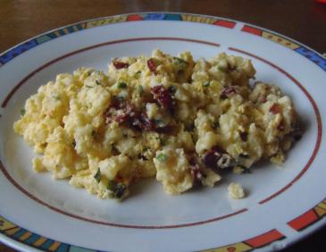 Eiernockerl mit Knabbernossi Eiernockerl mit Knabbernossi