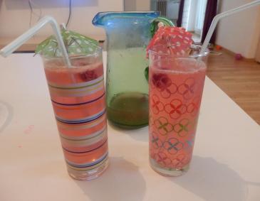 Zitronen-Himbeer-Limonade Zitronen-Himbeer-Limonade