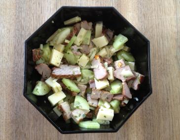Fleischsalat mit Gurke Fleischsalat mit Gurke