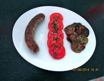 Bratwurst mit Kräutern Bratwurst mit Kräutern