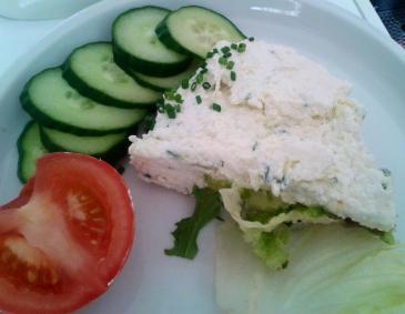 Ziegenkäseparfait mit Bärlauch Ziegenkäseparfait mit Bärlauch