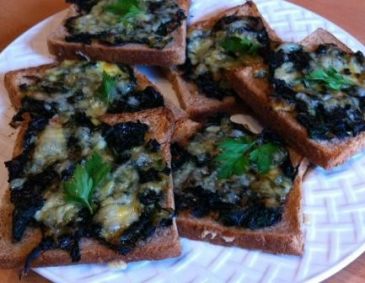 Spinat-Käse-Toast Spinat-Käse-Toast
