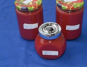 Erdbeer-Pfirischmarmelade Erdbeer-Pfirischmarmelade