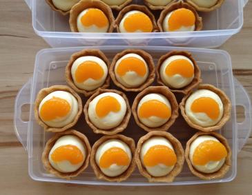 Tartelettes mit Vanillecreme und Mandarinen Tartelettes mit Vanillecreme und Mandarinen