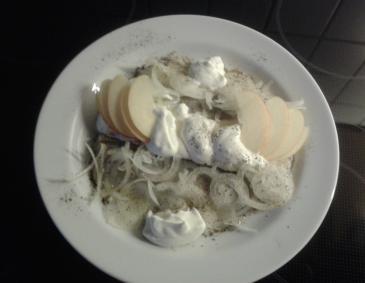 Matjes mit Rahm Matjes mit Rahm