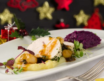 Truthahnbrust mit Pfeffer-Perlzwiebel-Sauce Truthahnbrust mit Pfeffer-Perlzwiebel-Sauce