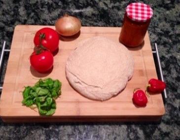 Vollkorn-Pizzateig Vollkorn-Pizzateig