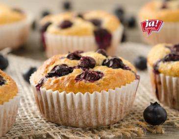 Joghurt-Heidelbeer-Muffins mit Cashewkernen Joghurt-Heidelbeer-Muffins mit Cashewkernen