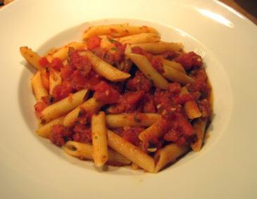 Penne all' arrabbiata Penne all' arrabbiata