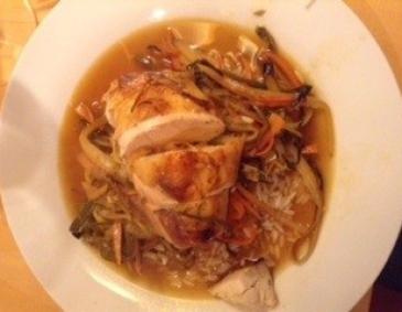 Wok-Hühnchen Wok-Hühnchen