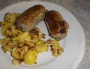 Hausgemachte Bratleberwurst Hausgemachte Bratleberwurst