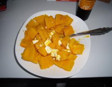 Kürbisgemüse mit Feta Kürbisgemüse mit Feta
