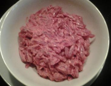 Rote-Rübe Salat mit Sauerrahm Rote-Rübe Salat mit Sauerrahm