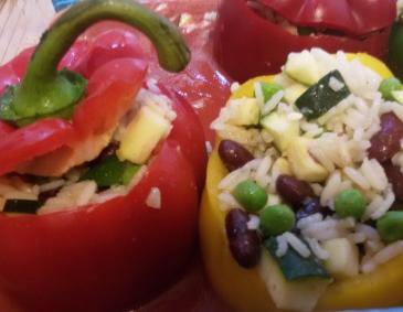Gefüllte Paprika mit Reis Gefüllte Paprika mit Reis