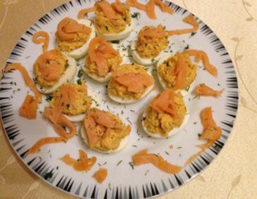 Gefüllte Eier mit Lachs Gefüllte Eier mit Lachs