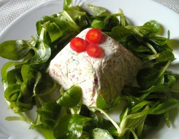 Gemüsegupferl auf Vogerlsalat Gemüsegupferl auf Vogerlsalat