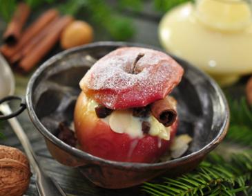 Wintergrillen - Bratäpfel mit Kletzen-Ricotta-Fülle Wintergrillen - Bratäpfel mit Kletzen-Ricotta-Fülle