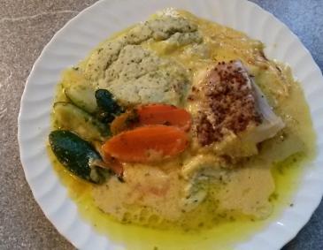 Fischfilet in Safransauce Fischfilet in Safransauce