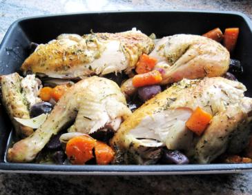 Huhn im Bratschlauch Huhn im Bratschlauch