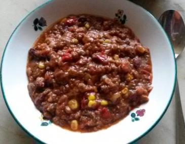 Chili con carne mit Faschiertem Chili con carne mit Faschiertem