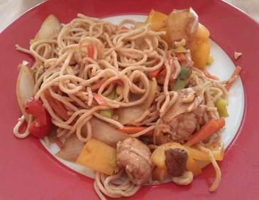 Nudelwok mit Gemüse Nudelwok mit Gemüse