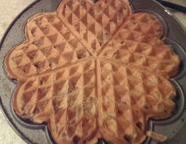 Waffeln mit Mais und Bohnen Waffeln mit Mais und Bohnen