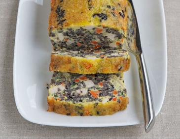 Picknick- oder Partybrot aus schwarzem Reis Picknick- oder Partybrot aus schwarzem Reis