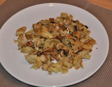 Tofu-Champignon Fleckerl Tofu-Champignon Fleckerl