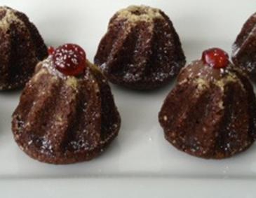 Kastanien-Schokolade-Gugelhüpfchen Kastanien-Schokolade-Gugelhüpfchen