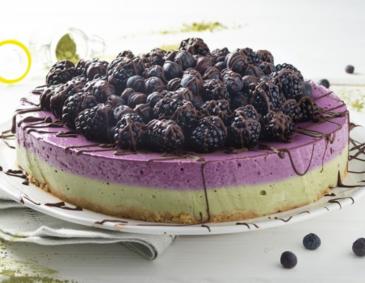 Cheesecake mit Heidelbeeren