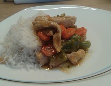 Basmatireis mit Huhn Süß-Scharf Basmatireis mit Huhn Süß-Scharf