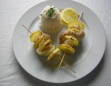 Fischspieße Fischspieße