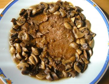 Champignonschnitzel natur vom Rind Champignonschnitzel natur vom Rind