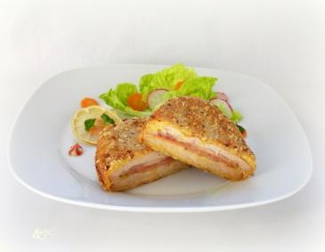 Cordon bleu mit Mandel-Panier Cordon bleu mit Mandel-Panier