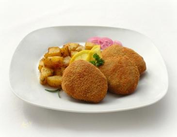 Mini Schweinsschnitzel mit Ofenkartoffeln Mini Schweinsschnitzel mit Ofenkartoffeln