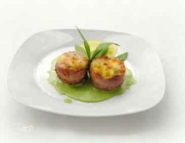 Schweinsmedaillons an Bärlauch-Gorgonzolasauce Schweinsmedaillons an Bärlauch-Gorgonzolasauce