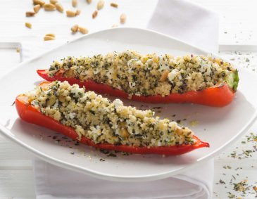 Gefüllte Spitzpaprika mit Couscous