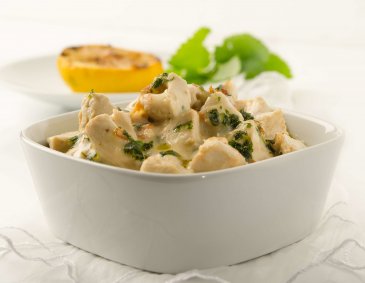 Hühnergeschnetzeltes in Weißweinsauce Hühnergeschnetzeltes in Weißweinsauce