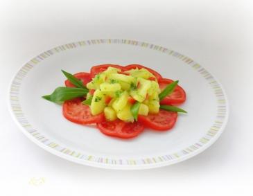 Kartoffelsalat mit Bärlauch Kartoffelsalat mit Bärlauch