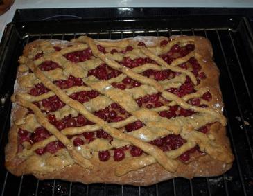 Stachelbeerkuchen mit Marzipanstreuseln Stachelbeerkuchen mit Marzipanstreuseln