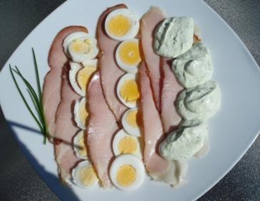 Eier-Schinkenaufschnitt Eier-Schinkenaufschnitt