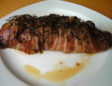 Kalbsfilet im Speckmantel Kalbsfilet im Speckmantel